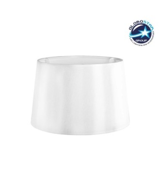 GloboStar® COVER 203-0266 Μοντέρνο Φωτιστικό Καπέλο Λευκό Ύφασμα - Μ38 x Π38 x Υ24cm